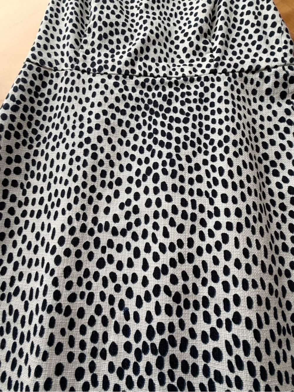 Jcrew Polka Dot Sleeveless A-Line Dress - Black on White